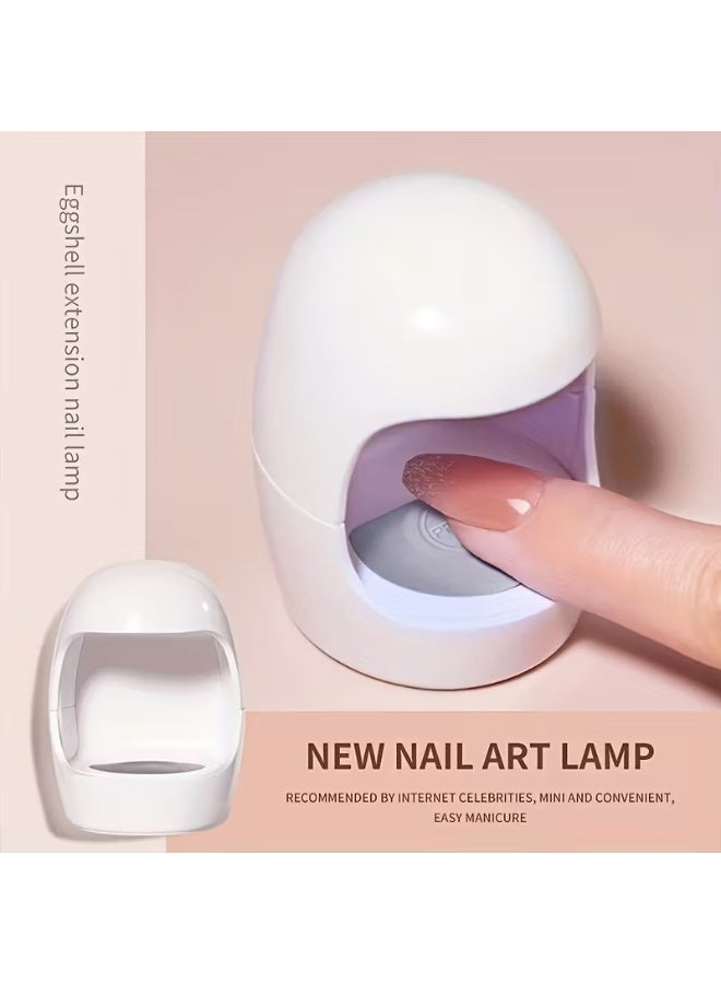 LANGMANNI 1pc Mini Q-Shaped /LED Nail Lamp Suitable for Gel Polish, Quick Dryer for & DIY Nail Art, - Portable /LED Lamp for Gel Polish, Odorless Dryer for /LED Curable Nails - Image 2