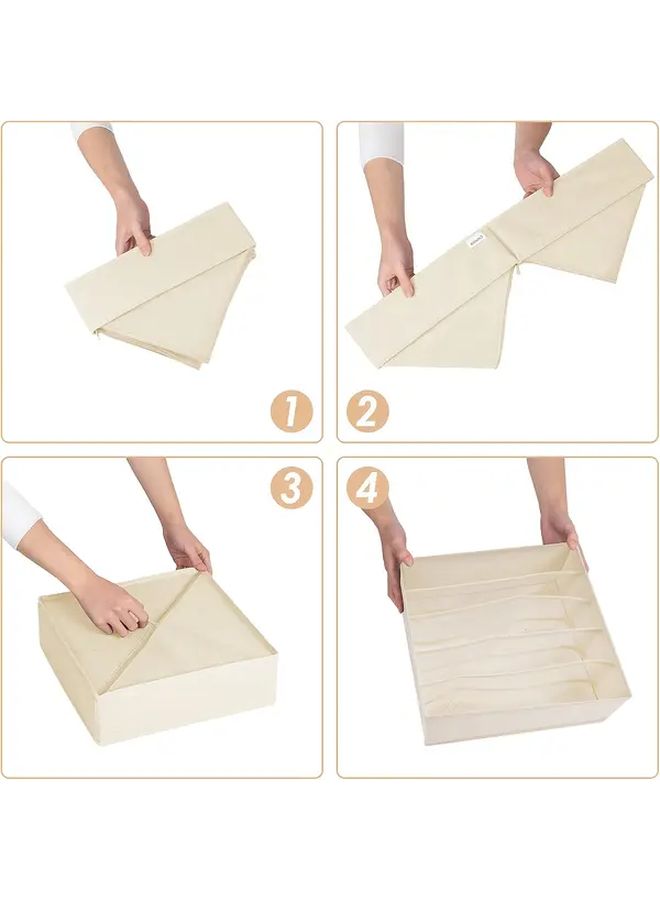 Breast Bra Drawer Organizer Box Suit 3 Foldable Dresser Wardrobe Storage Divider - Image 4