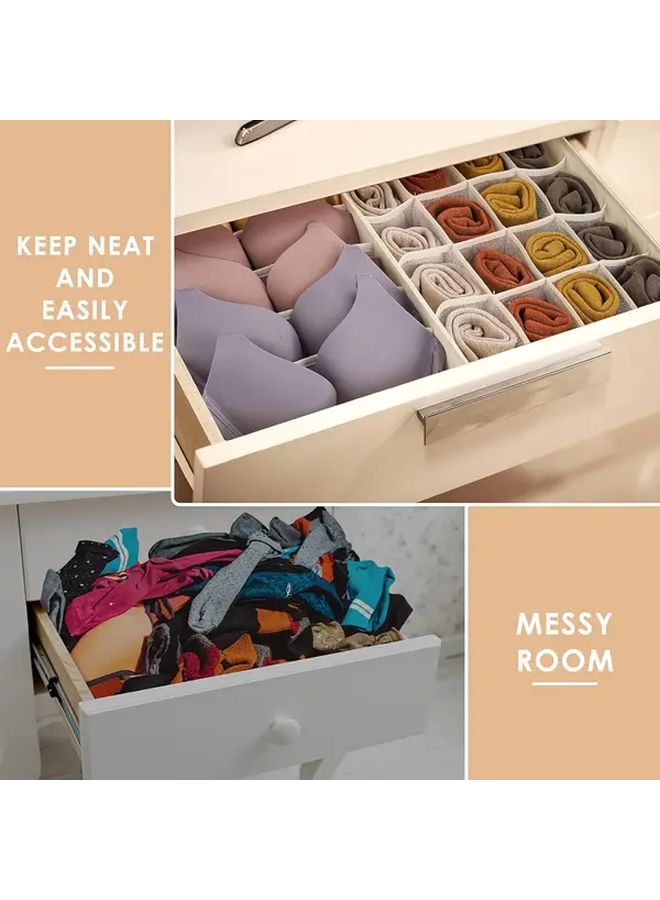 Breast Bra Drawer Organizer Box Suit 3 Foldable Dresser Wardrobe Storage Divider - Image 2
