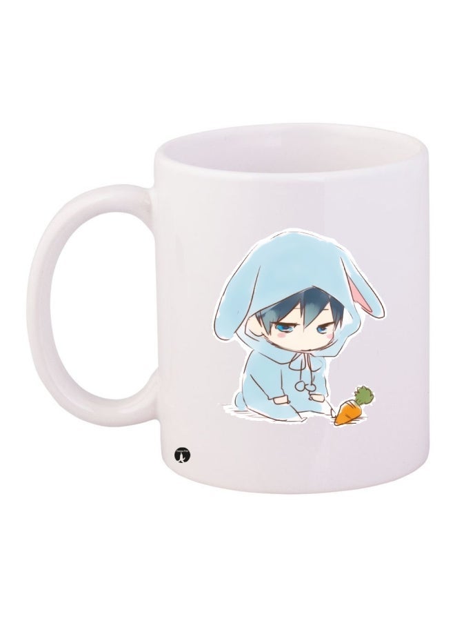 RYN Printed Coffee Mug White/Blue/Orange