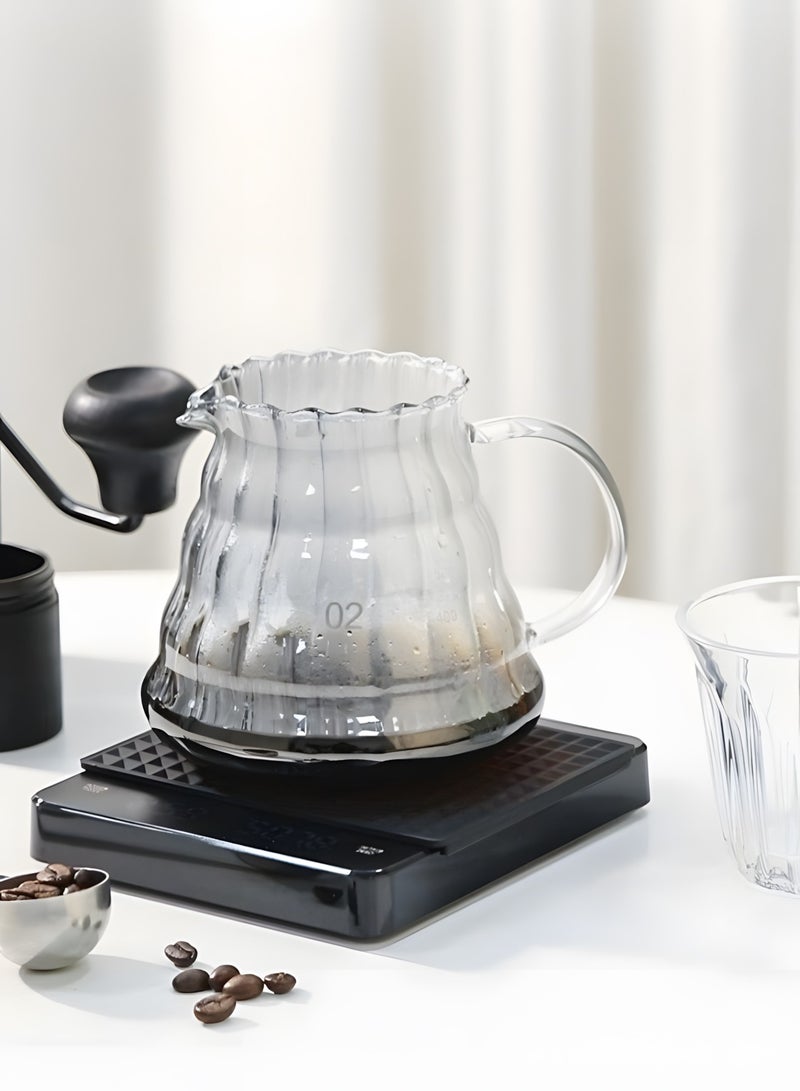 Accurate Electric Kitchen Scale, V60 Drip Coffee Scale with Timer 3kg/0.1g Black 15✕13✕2.2cm  - Image 5