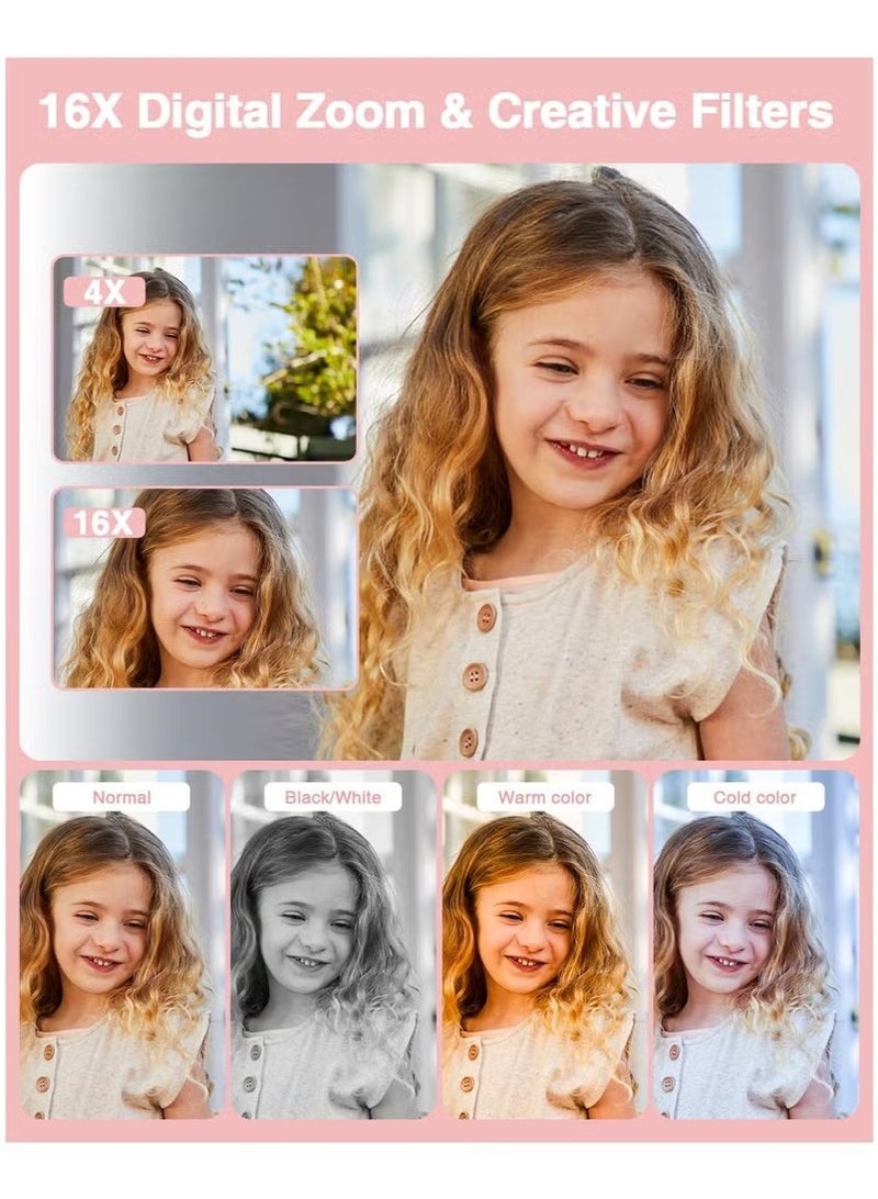 Digital Camera, Autofocus UHD 4K Vlogging Camera with 32GB Card, 44MP 16X Digital Zoom Digital Camera - Image 3