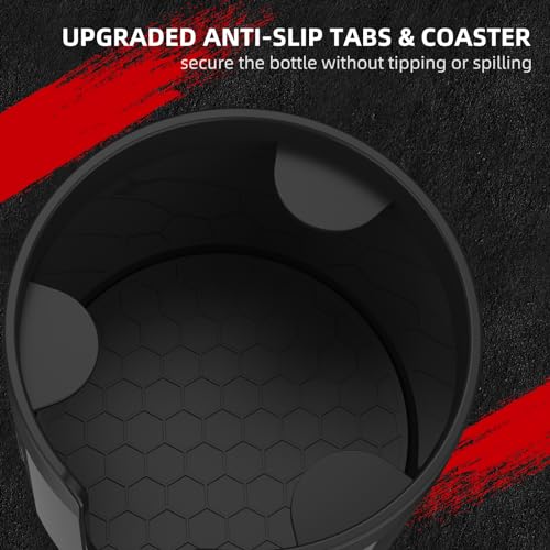 DYLEN Car Cup Holder Expander, Cup Holder Extender Adapter for Car with Expandable Insert, Compatible with Yeti 20/26/30oz, Hydroflask 32/40oz, Large Water Bottles in 3.0"-4.1" - Image 2