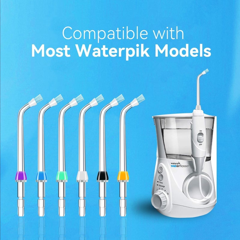 MAKINGTEC Replacement Tips for Waterpik Water Flosser, Plaque Seeker Replacement Tips Compatible with Waterpik Water Flossers, Plaque Remove Brisles Tips - Image 4