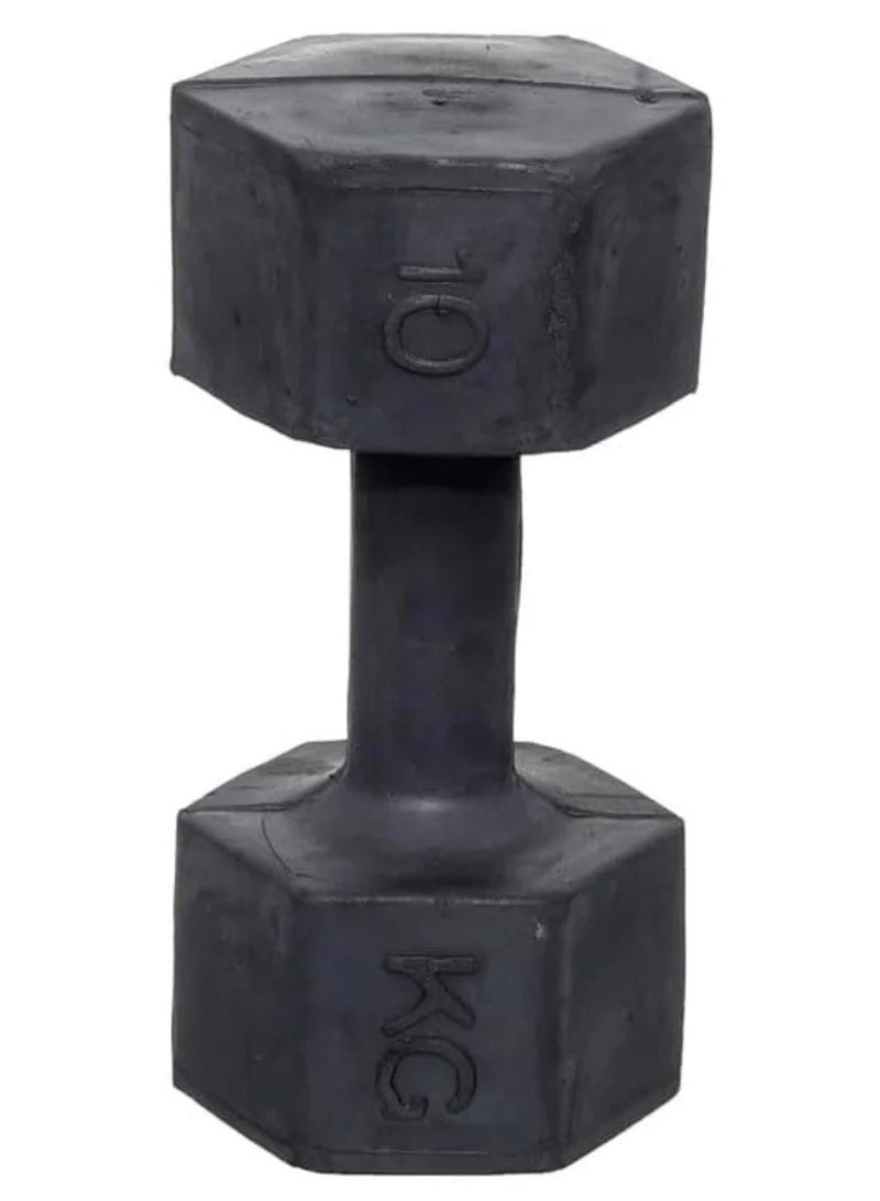 Rubber Dumbbell 10KG(2 PCS) - Image 4