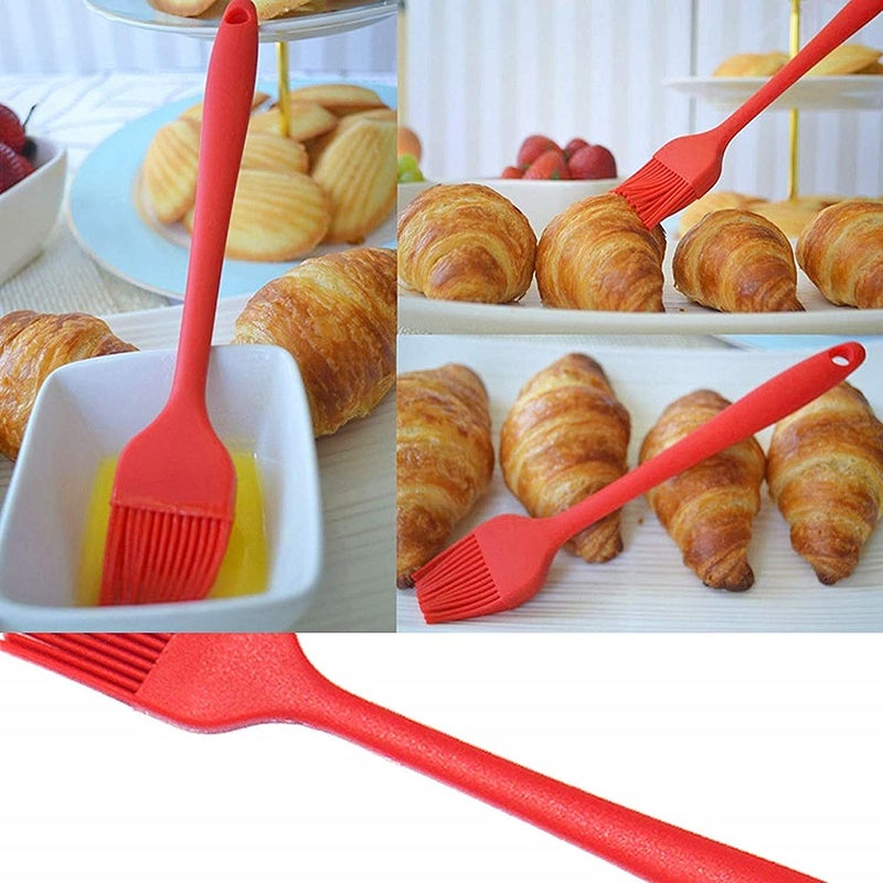 MOBDESK Food Grade Silicone Rubber Spatula Set for Baking Cooking and Mixing High Heat Resistant Non Stick Cookware Stainless Steel Core Dishwasher Safe BPAFree Baking BPA Free Seamless Design 6 pcs - Image 4