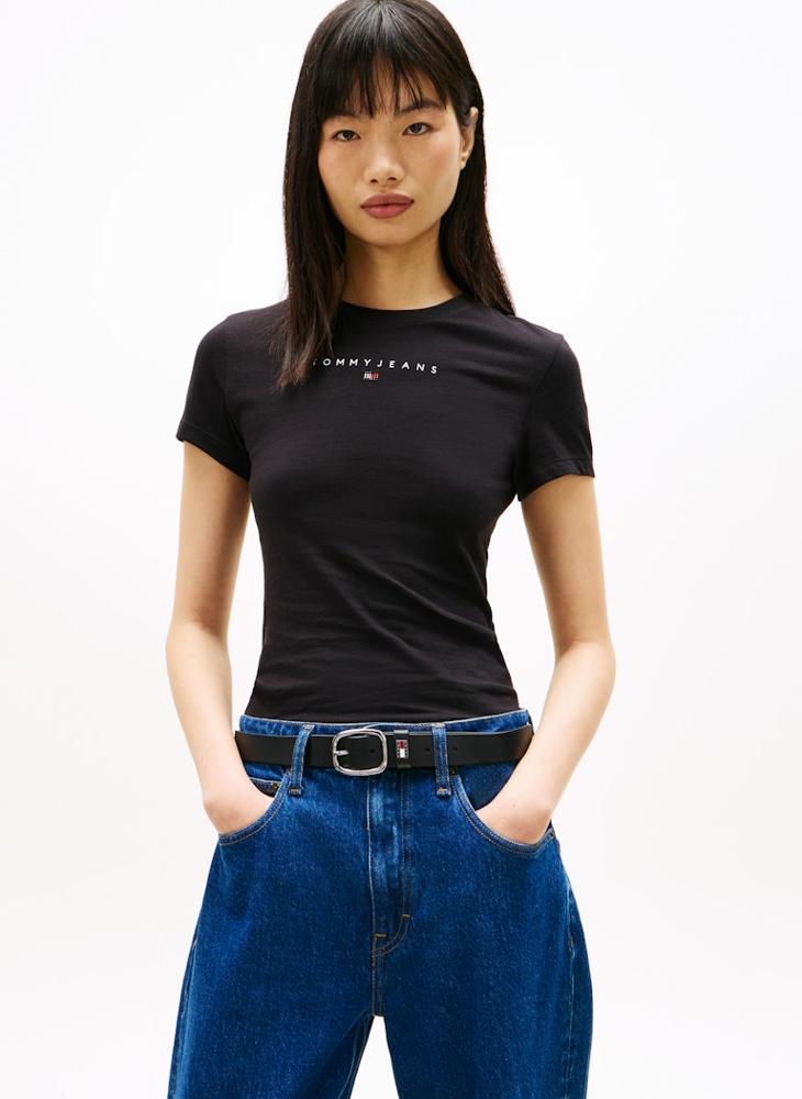 TOMMY JEANS Logo Crew Neck T-Shirt - Image 1