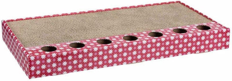 Trixie Cat Scratching Cardboard with Chase Balls - Image 1