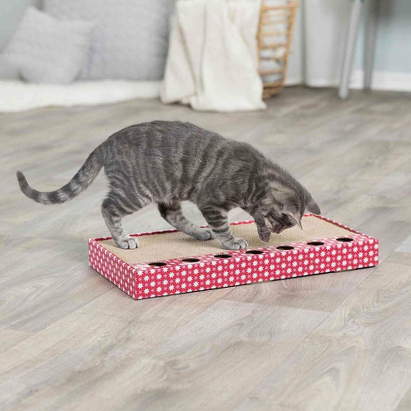 Trixie Cat Scratching Cardboard with Chase Balls - Image 2