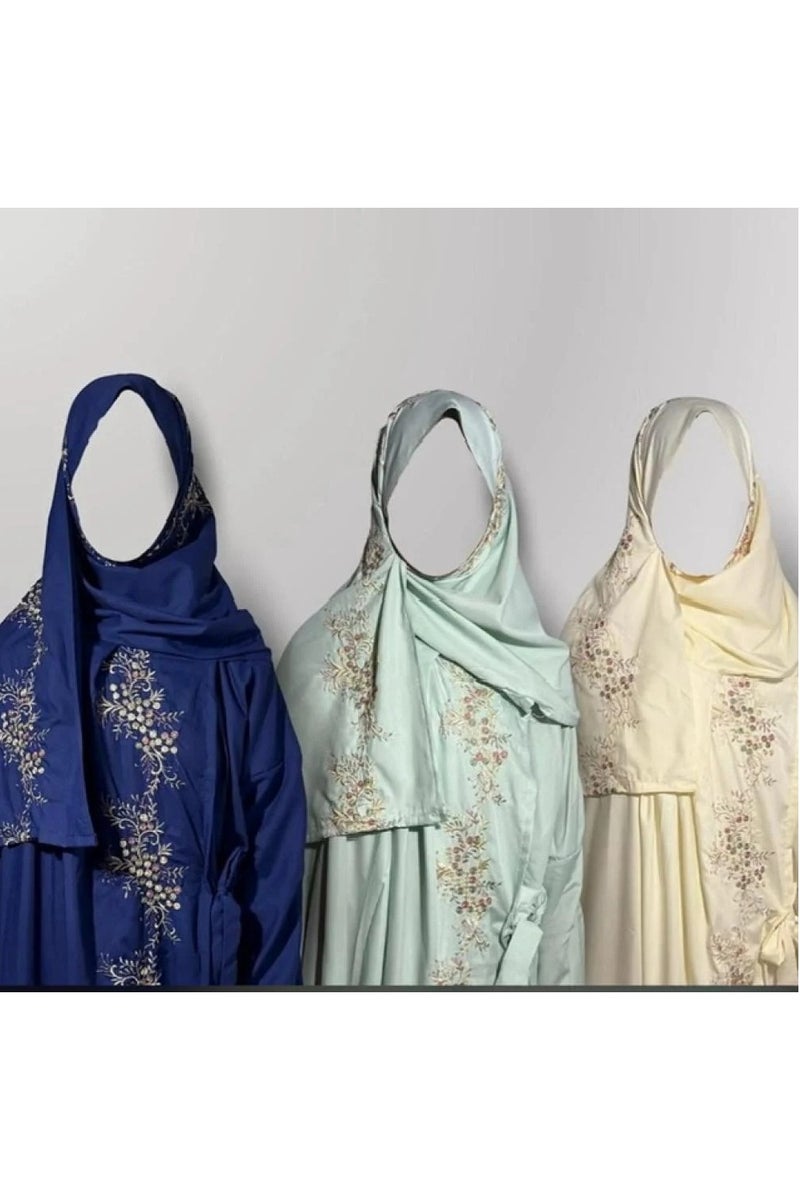 Hourse Mixed prayer sheet/3 pieces - beige/apple/blue