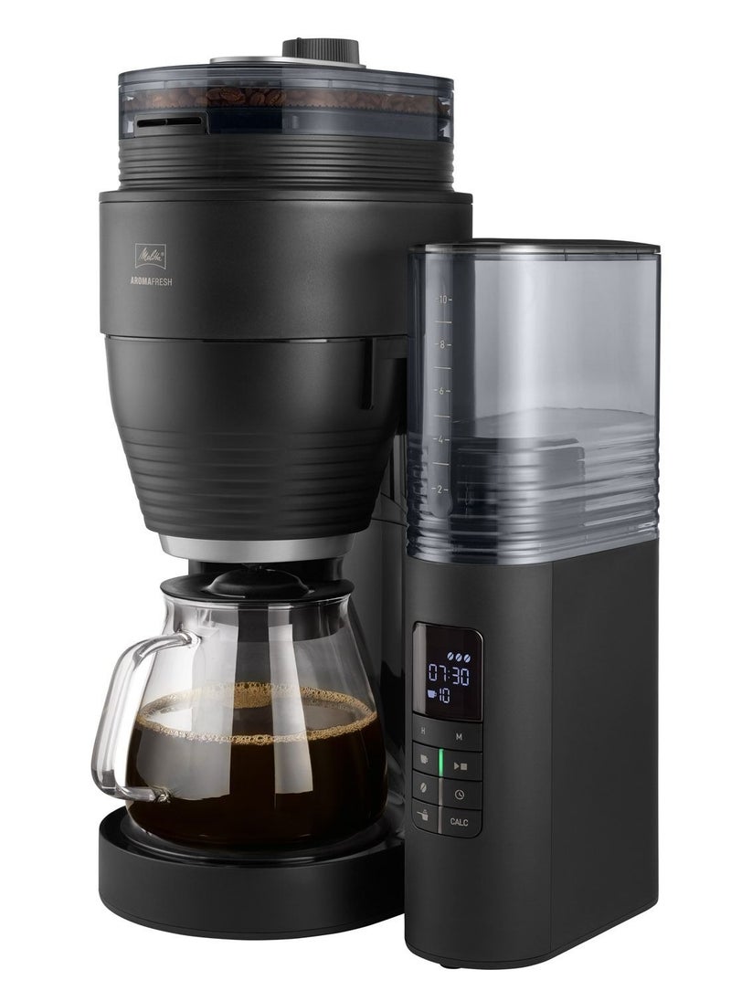 Melitta - Aromafresh X Filter Coffee Maker Machine with Integrated Grinder & Glass Jug, Grind & Brew, 1030-06 - Image 1
