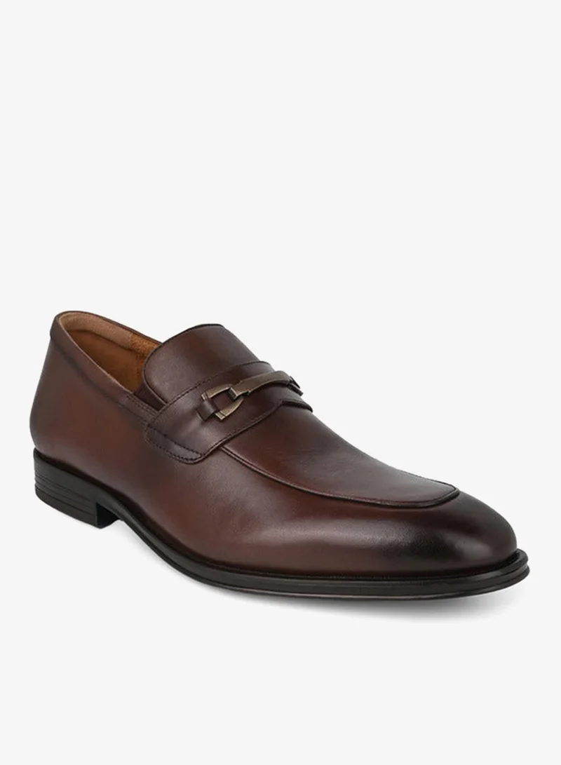DUCHINI Men Leather Slip-On Loafers