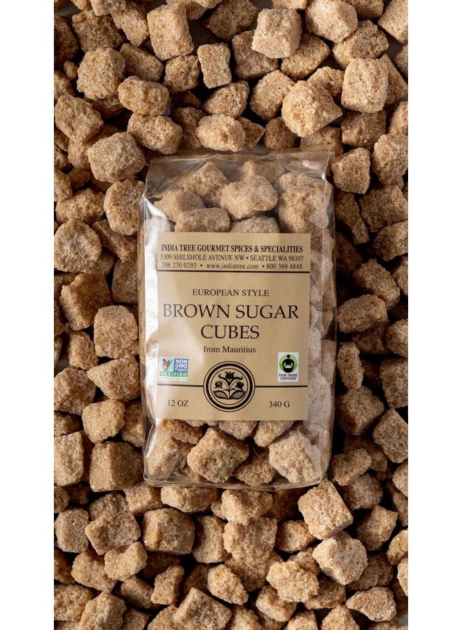 India Tree Pure Brown Sugar Cubes , All-Natural Gourmet Sweetener for Coffee, Tea, and Baking , 12 Oz Bag (Pack of 1) - Image 2
