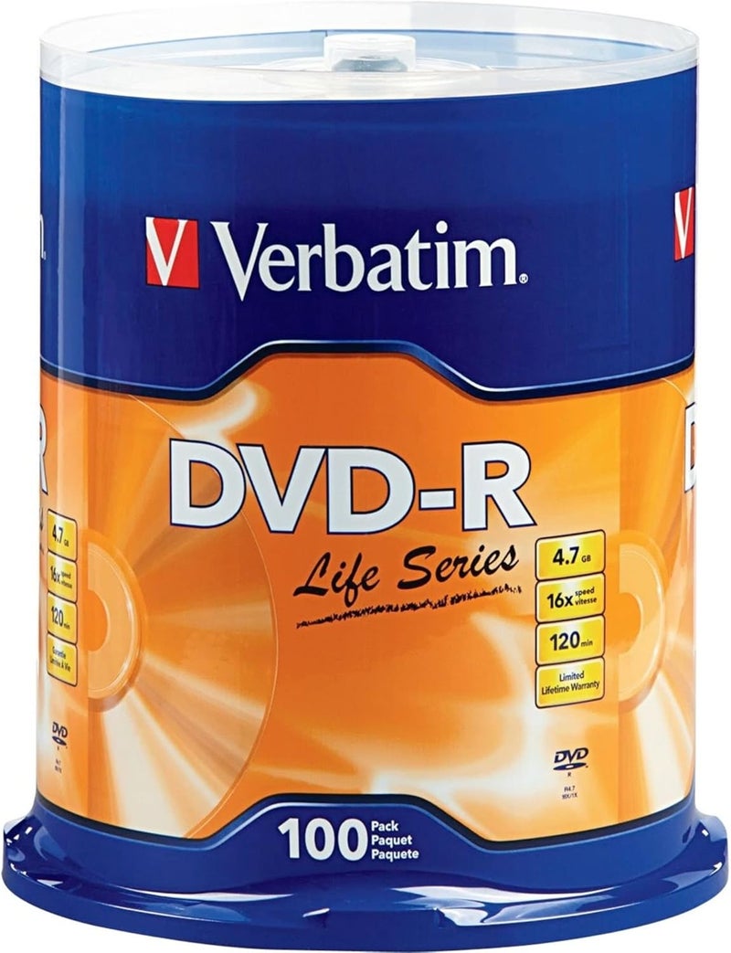 VERBATIM ® Life Series DVD-R Disc Spindle, Pack of 100 - Image 3