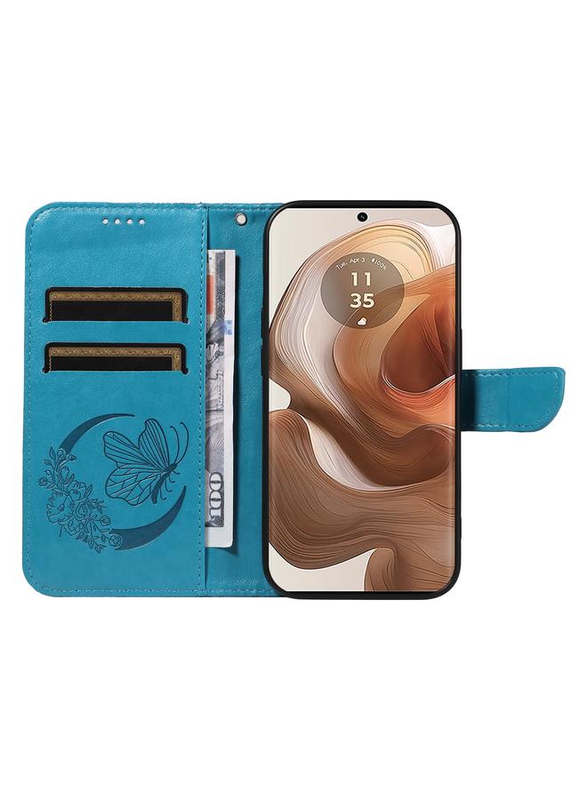 اس-توب جراب لهاتف موتورولا إيدج 50 ألترا، جراب جلدي منقوش بنقشة فراشة ذيل السنونو - Image 5