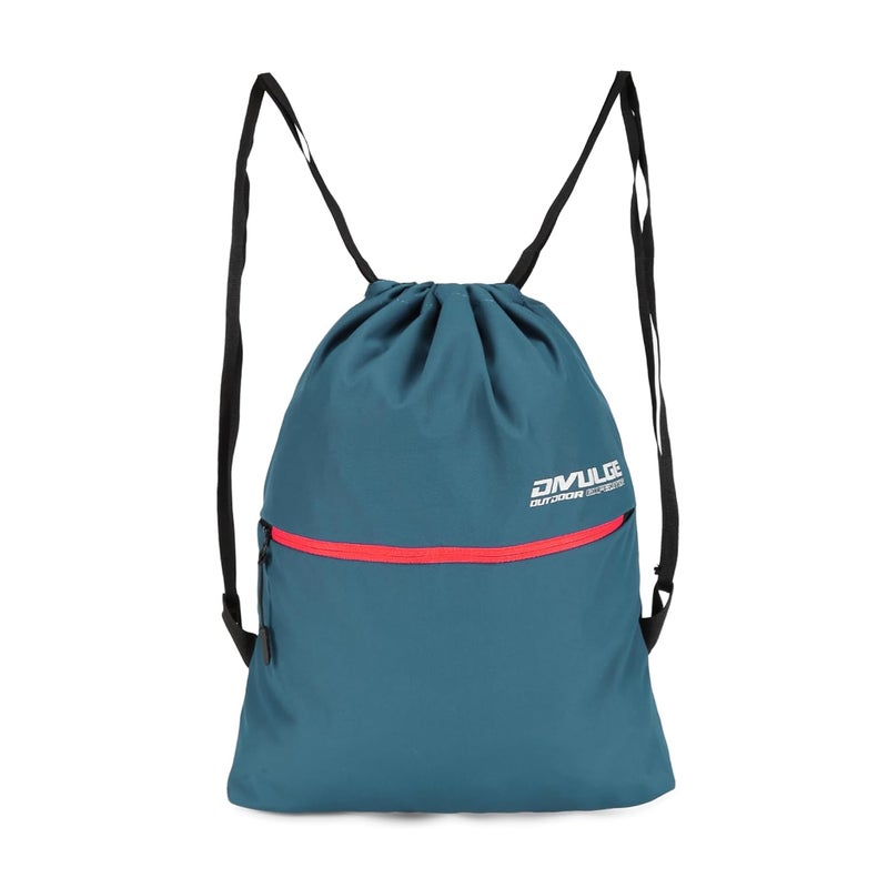 DIVULGE Ninja 18 liters Polyester Drawstring bag, daypack, Gym bag, sports bag, yoga Rucksack Backpack With Zip Pocket - Image 1