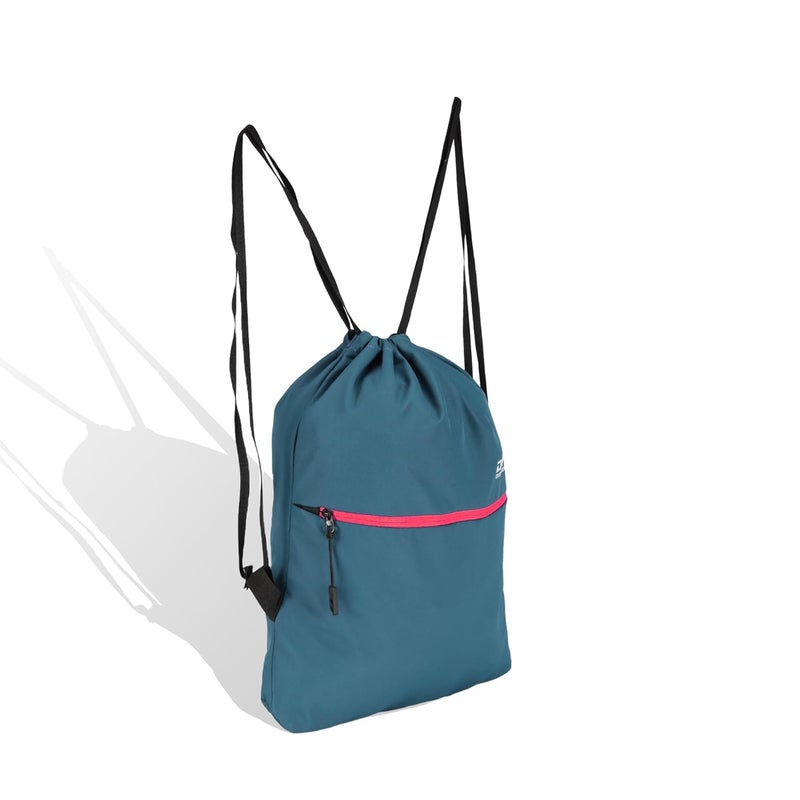 DIVULGE Ninja 18 liters Polyester Drawstring bag, daypack, Gym bag, sports bag, yoga Rucksack Backpack With Zip Pocket - Image 4