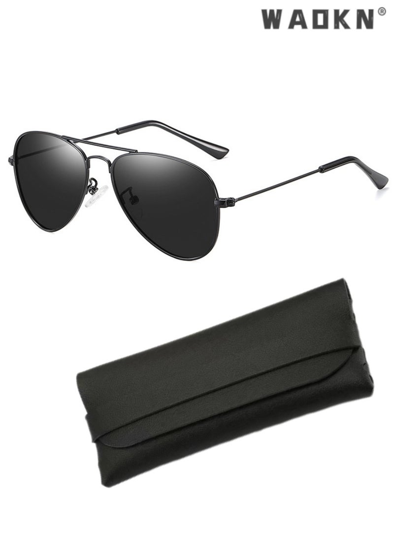 دبليو أيه أو كي أن نظارات شمسية للأطفال الطيار UV400 نظارات واقية مرآة نظارات نظارات الشاطئ في الهواء الطلق عطلة نظارات السفر المد والجزر ركوب الحماية من الأشعة فوق البنفسجية نظارات شمسية للفتيات الفتيان 3-12 سنة  - Image 1