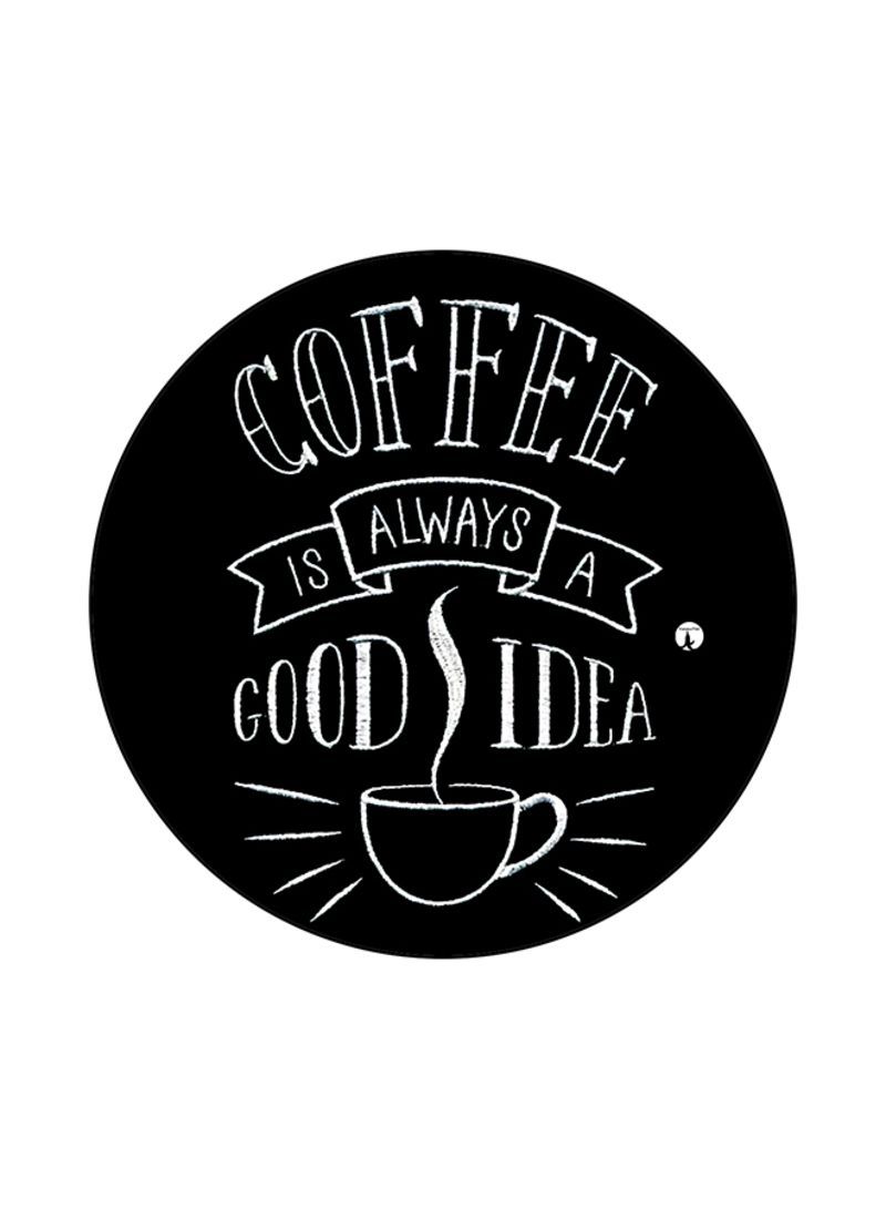 RKN English Phrases Printed Mouse Pad Black/White