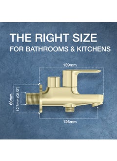 Kohler Kohler 16094IN-4-AF Metal Tap, Vibrant French Gold, Gold Finish  - Image 5