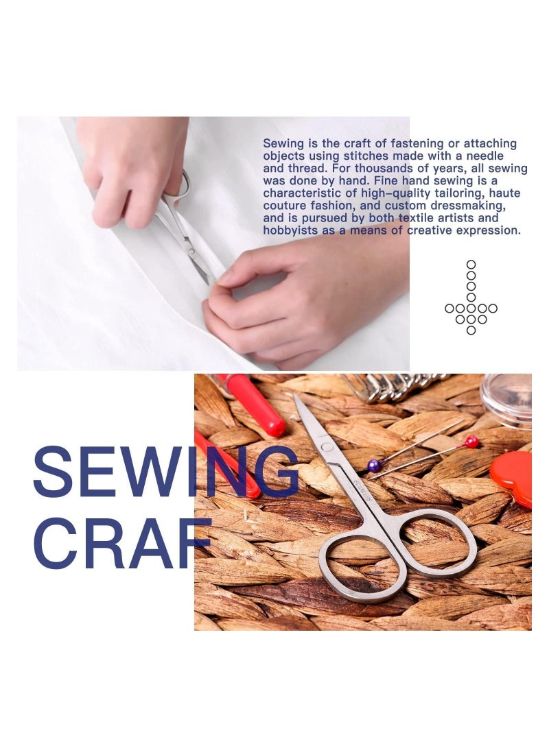 SYOSI Sewing Kit with Case Portable Sewing Supplies for Adults and Kids Filled Sewing Needle and Thread Kit Scissors Thimble and Clips Etc for Travel Family Everyday or Emergency and DIY Sewing Kits  - Image 4