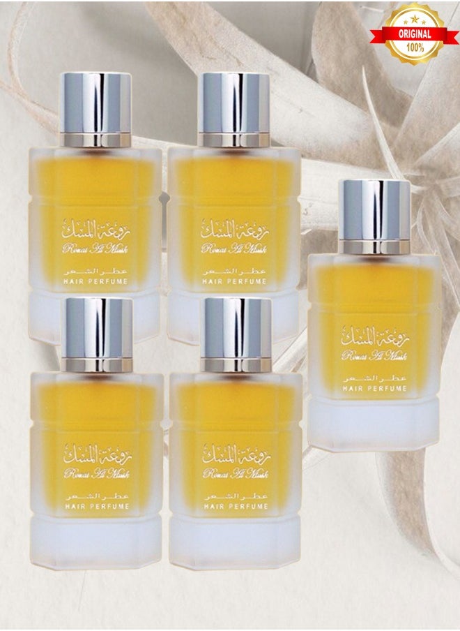 مسك 5 قطع عطر روعة المسك للشعر 50 مل  - Image 1