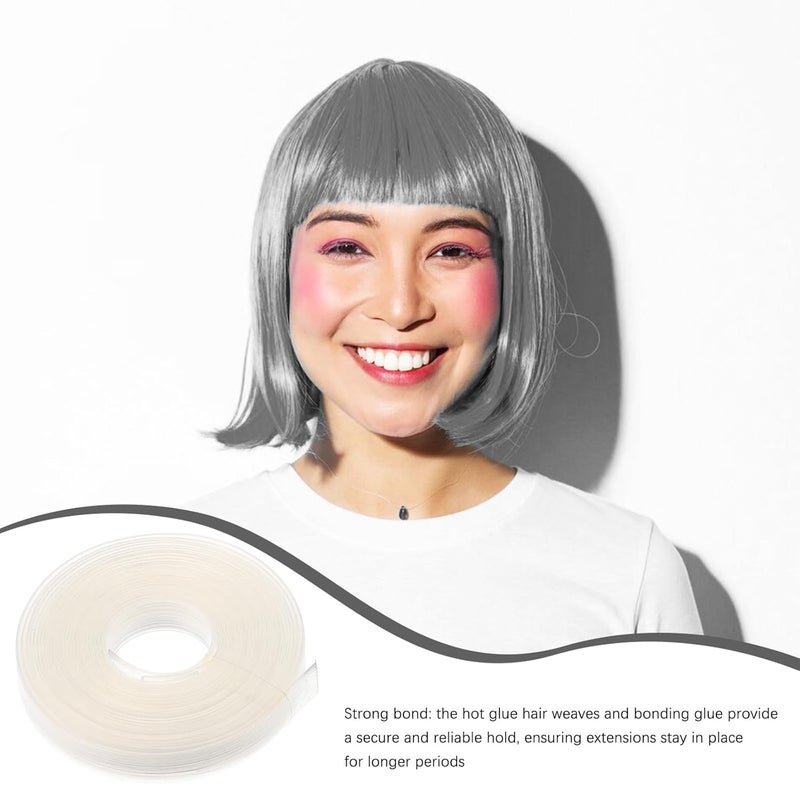 Healeved Hair Extension Hot Melt Glue Keratin Adhesive White Fast Bonding Glue for Salon Use Professional Hair Weaves Extensions Styling - Image 3