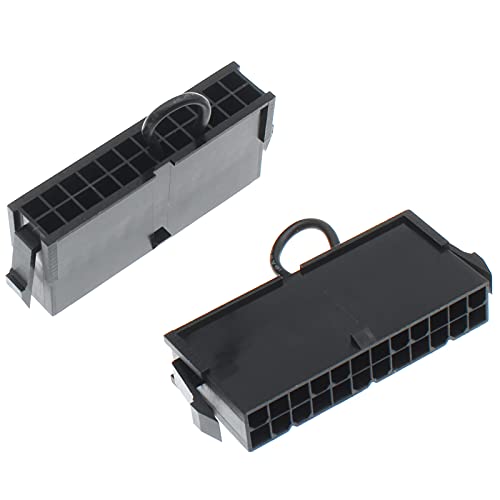 FDXGYH 24-Pin ATX Power Supply Jumper Bridge Tool 2 Pcs ATX Power Supply Starter Power Module PSU Test Starter Without Being Plugged Into The Motherboard [FDXGYH, Black] - Image 2