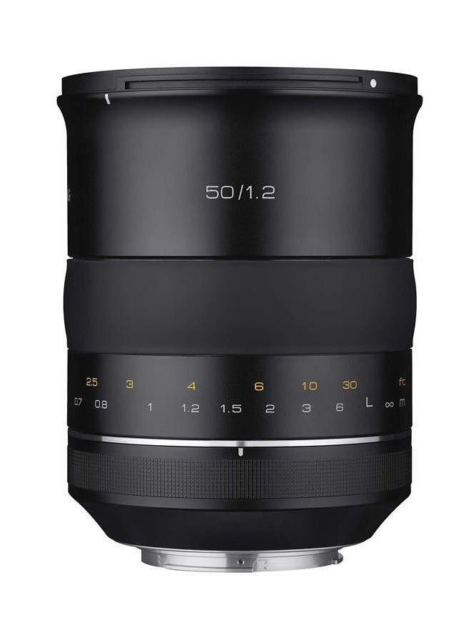 Samyang عدسة ساميانغ SYXP50-C XP 50mm f/1.2 عالية السرعة لكاميرات كانون EF مع شريحة AE مدمجة، سوداء - Image 2