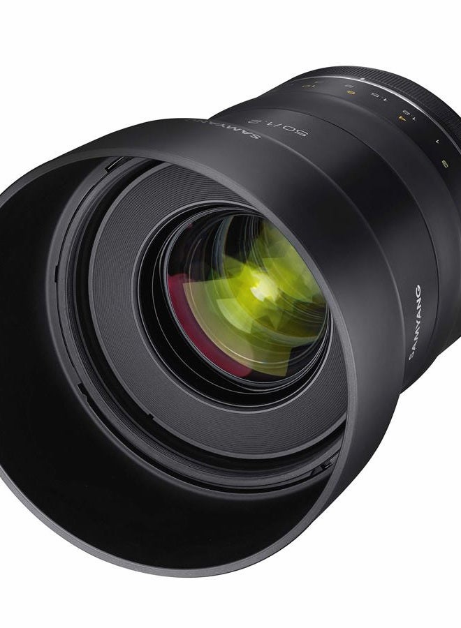 Samyang عدسة ساميانغ SYXP50-C XP 50mm f/1.2 عالية السرعة لكاميرات كانون EF مع شريحة AE مدمجة، سوداء - Image 4