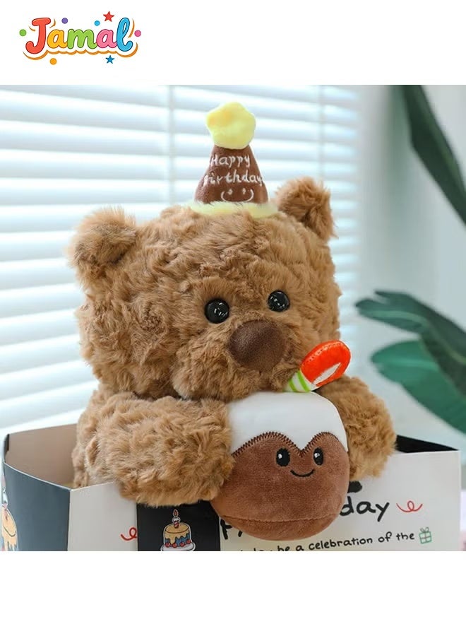 Jamal Teddy Plush Toy, Adorable Happy Birthday Teddy Bear, Teddy Bear for Special Occasions, Cuddly Small Brown Bear, for Girls, Boys, Children, Party,Birthday - Image 5