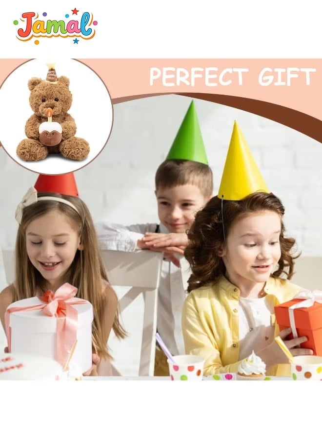Jamal Teddy Plush Toy, Adorable Happy Birthday Teddy Bear, Teddy Bear for Special Occasions, Cuddly Small Brown Bear, for Girls, Boys, Children, Party,Birthday - Image 4