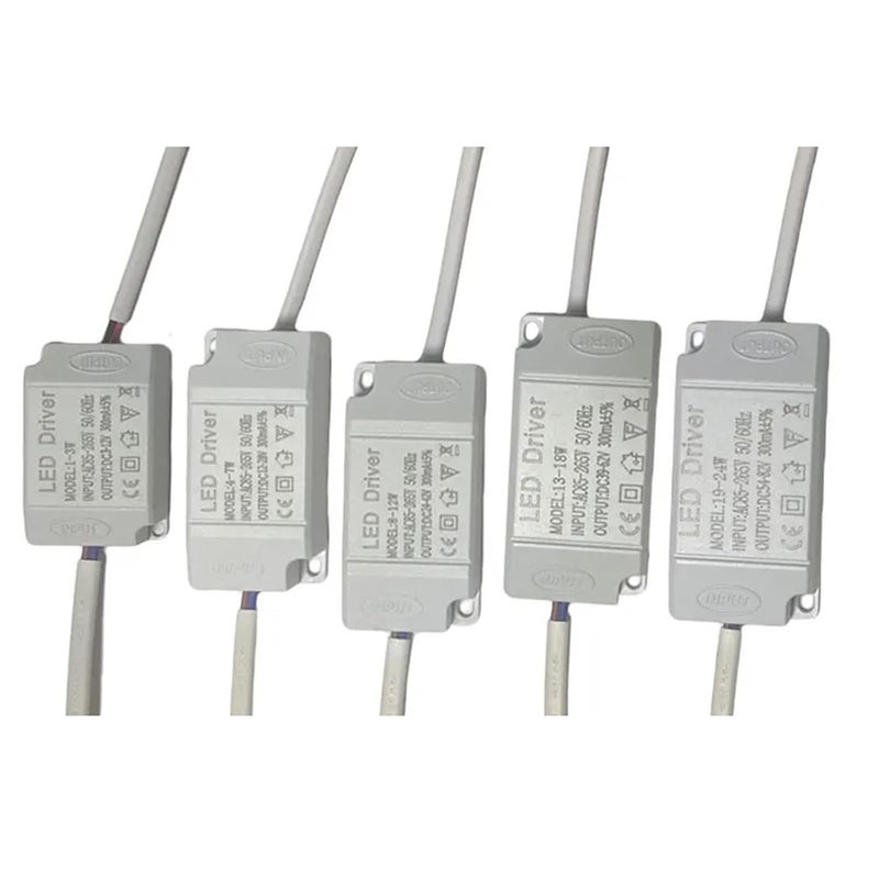 5Pcs LED Driver Power Supply 300mA AC85 265V For 1 3W LED Panel Ceiling Lamp Strip - Image 1
