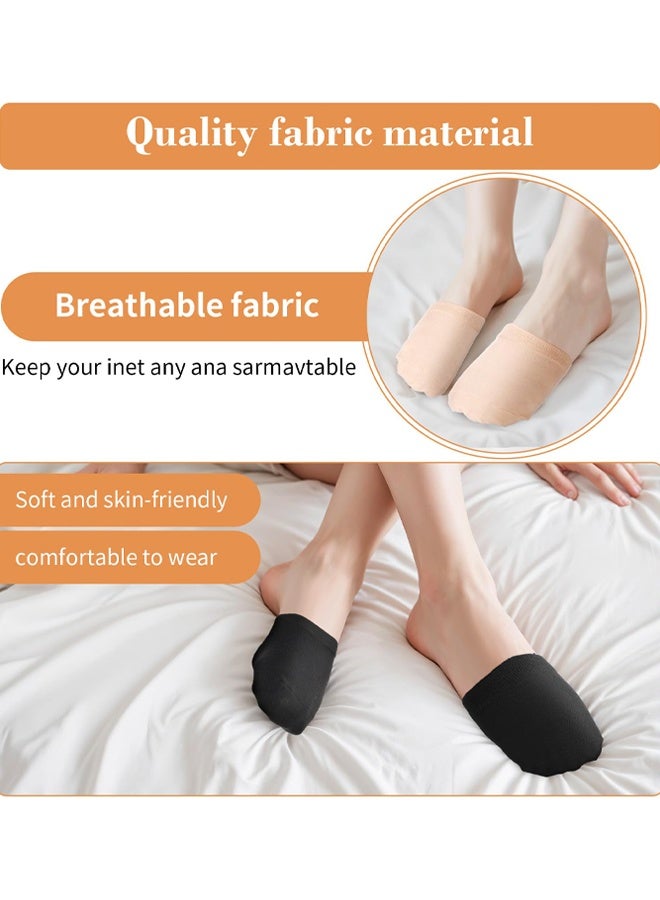 6 Pair Women Forefoot Socks, Suitable For Mules, Invisible Lined Half Socks, Invisible Toe Slip Covers, Suitable For Clogs - Image 4