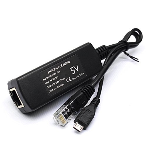 ANVISION 4-Pack Active 5V 2.4A PoE Splitter Adapter IEEE 802.3af Compliant Micro USB 48V to 5V/2.4A, for Tablets, Dropcam or Raspberry Pi, IPC, IP Camera and More - Image 5