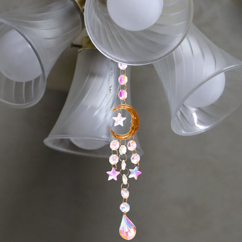 Crystal Hanging Sun Catcher Window Hanging Face Decor - Image 2