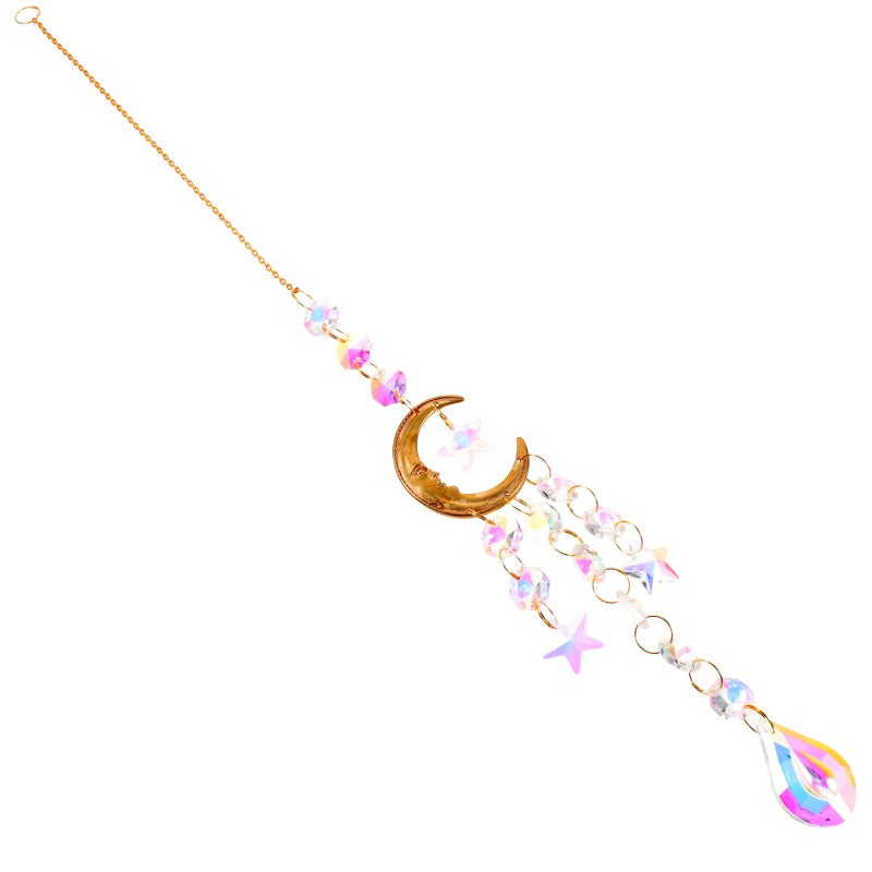 Crystal Hanging Sun Catcher Window Hanging Face Decor - Image 1