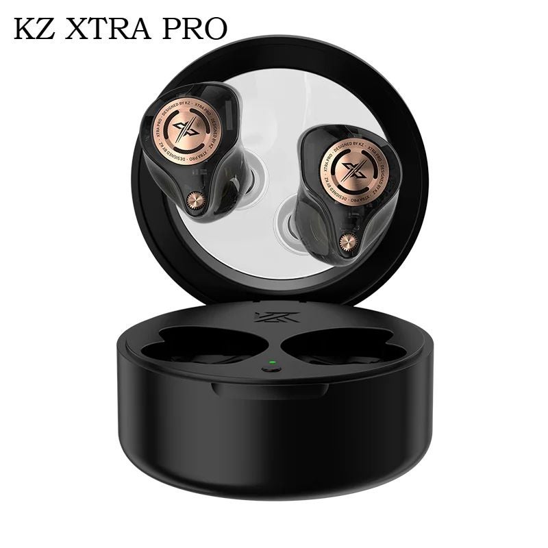 KZ Xtra PRO Wireless Headset with Dual-Core Dsp, Dual-Power Acoustic Array and AI Noise Cancelling for Music and Gaming, Black - Image 1