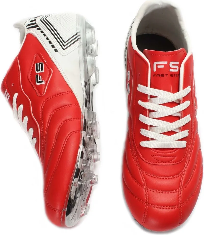 Fast Step Red White Men's Cleat Shoes 618xa1200k