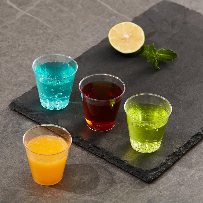 JOLLY PARTY 1 OZ 1000 Pack Plastic Shot Glasses  Disposable Cups  1 Ounce Tasting Cups Party Cups Perfect for Whiskey  Wine Tasting  Food Samples  and Parties - Image 5
