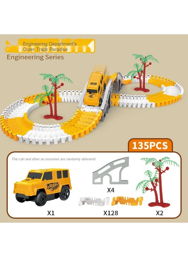 Transformable Electric Track Toy Set for Kids 