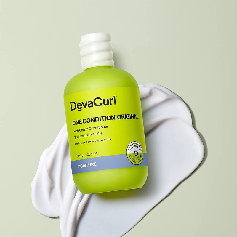DevaCurl One Condition Original Rich Cream Conditioner, Soft Lemongrass, 12 fl. oz. - Image 2