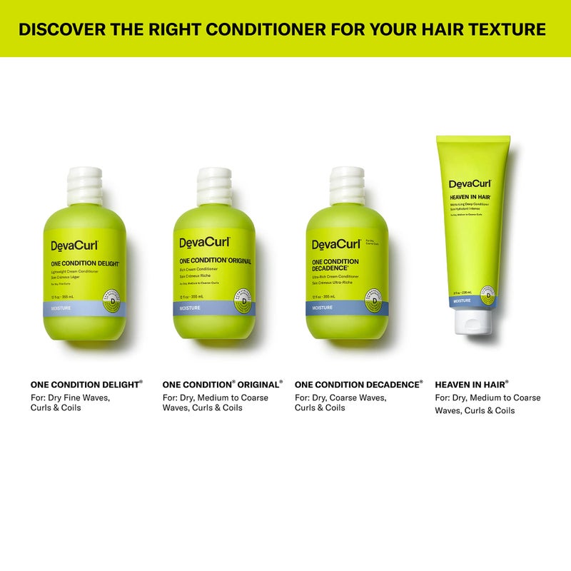 DevaCurl One Condition Original Rich Cream Conditioner, Soft Lemongrass, 12 fl. oz. - Image 5