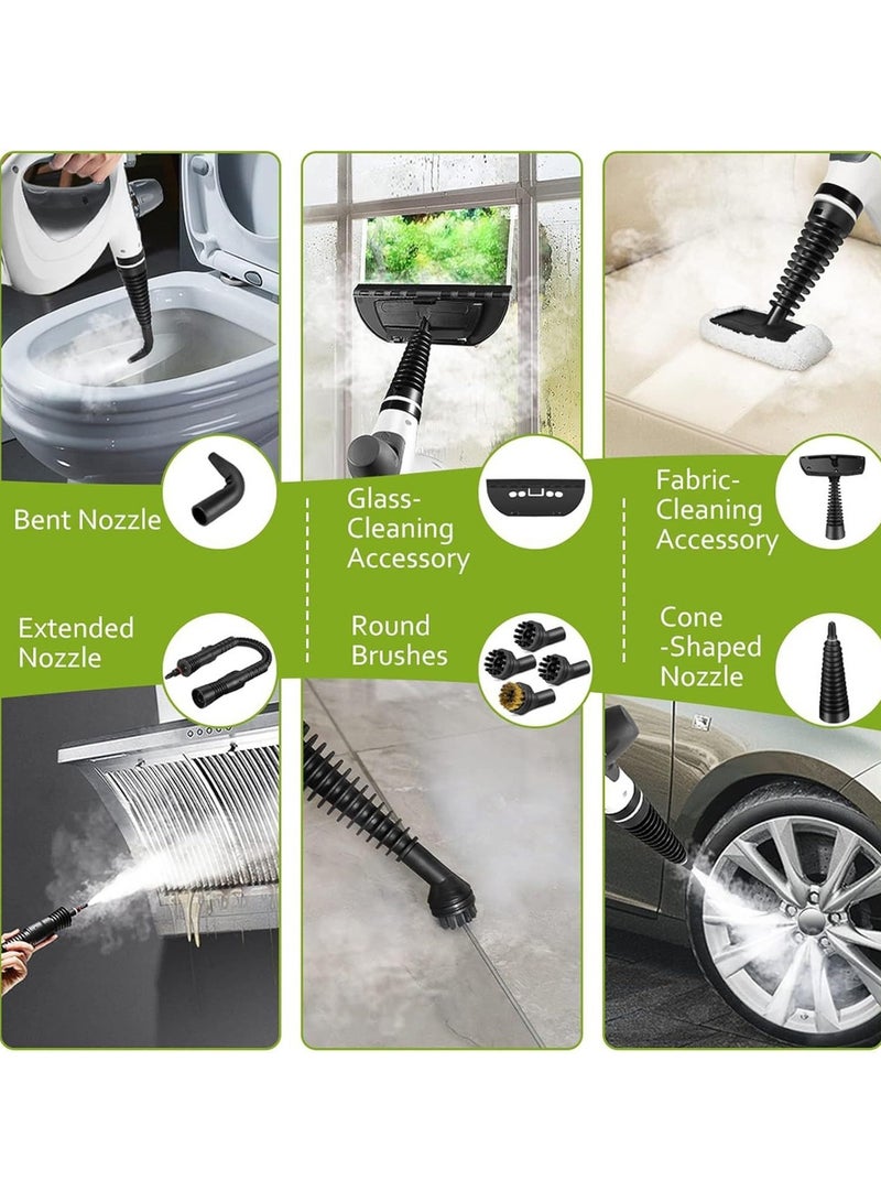 TDAO 1050W Portable High Pressure Steam Cleaner Steam Cleaner with 9-Piece Accessory Set, Multi-Surface High Temperature Steamer for Cleaning, All Natural Steam Cleaner for Home, Upholstery, Car, Floor, Kitchen and More - Image 3