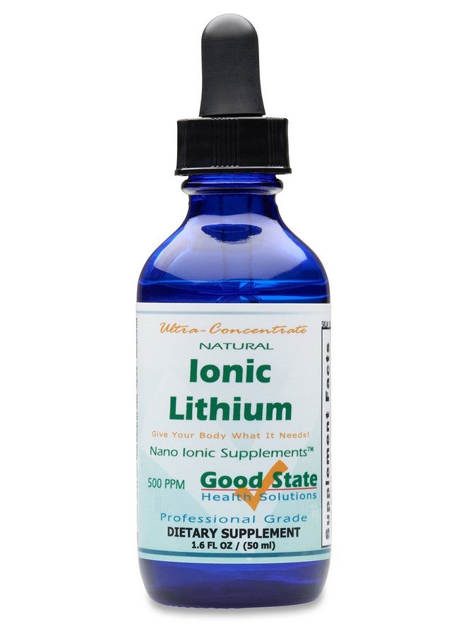 Good State (Glass Bottle) Good State Liquid Ionic Lithium Ultra Concentrate (10 Drops Equals 500 mcg - 100 Servings per Bottle)  - Image 1
