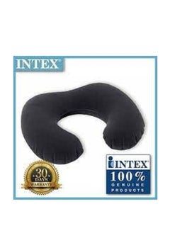 INTEX Soft black velvet Travel Pillow  - Image 1