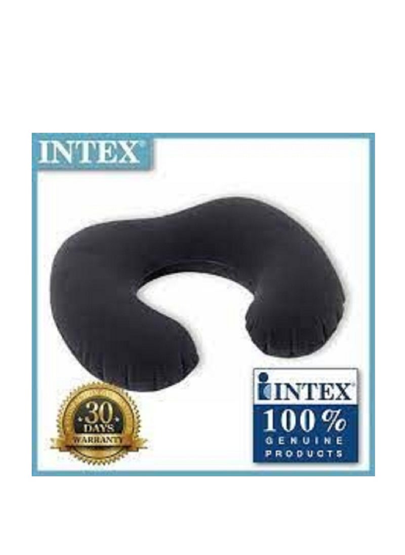 INTEX Soft black velvet Travel Pillow  - Image 1