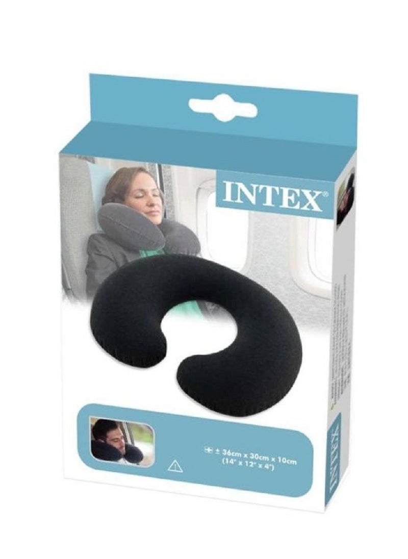 INTEX Soft black velvet Travel Pillow  - Image 3