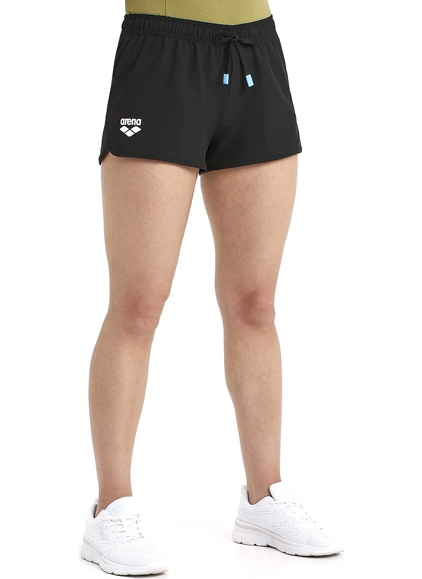 arena Team Solid Women's Black Casual Style Shorts 004896500