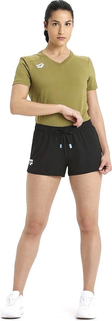 arena Team Solid Women's Black Casual Style Shorts 004896500